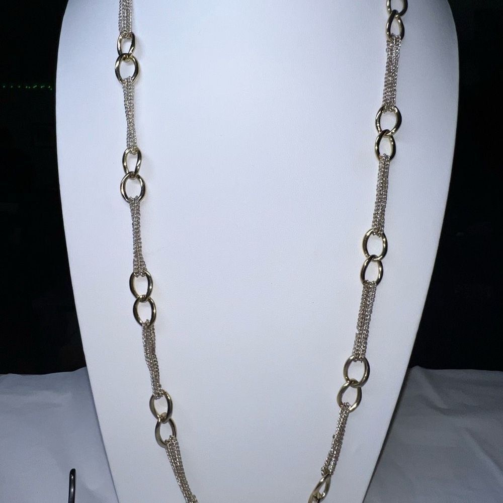 AV Mix Metal long Chain Necklace